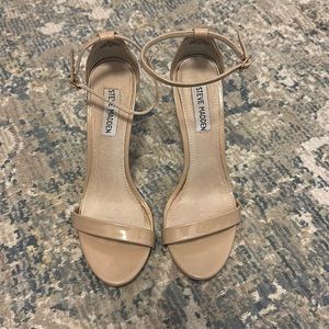 Steve Madden nude scrappy sandal heel